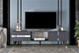 Hanah Home Soporte para TV Vania - Antracita y Plata
